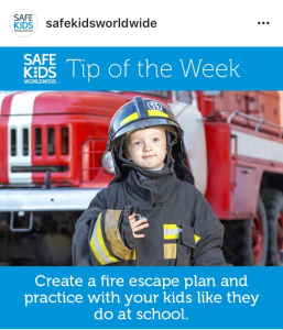 Safe Kids Worldwide Fire Plan Safety Tip